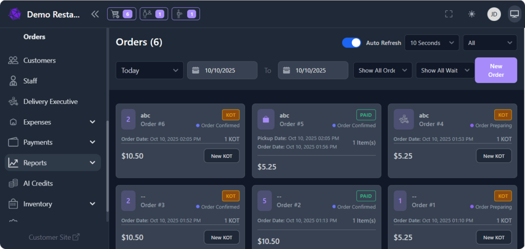 restaurant pos software
